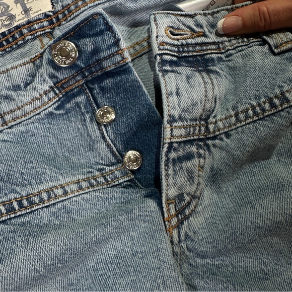 We The Free Light Blue Straight Leg Jeans - Picture 4 of 10